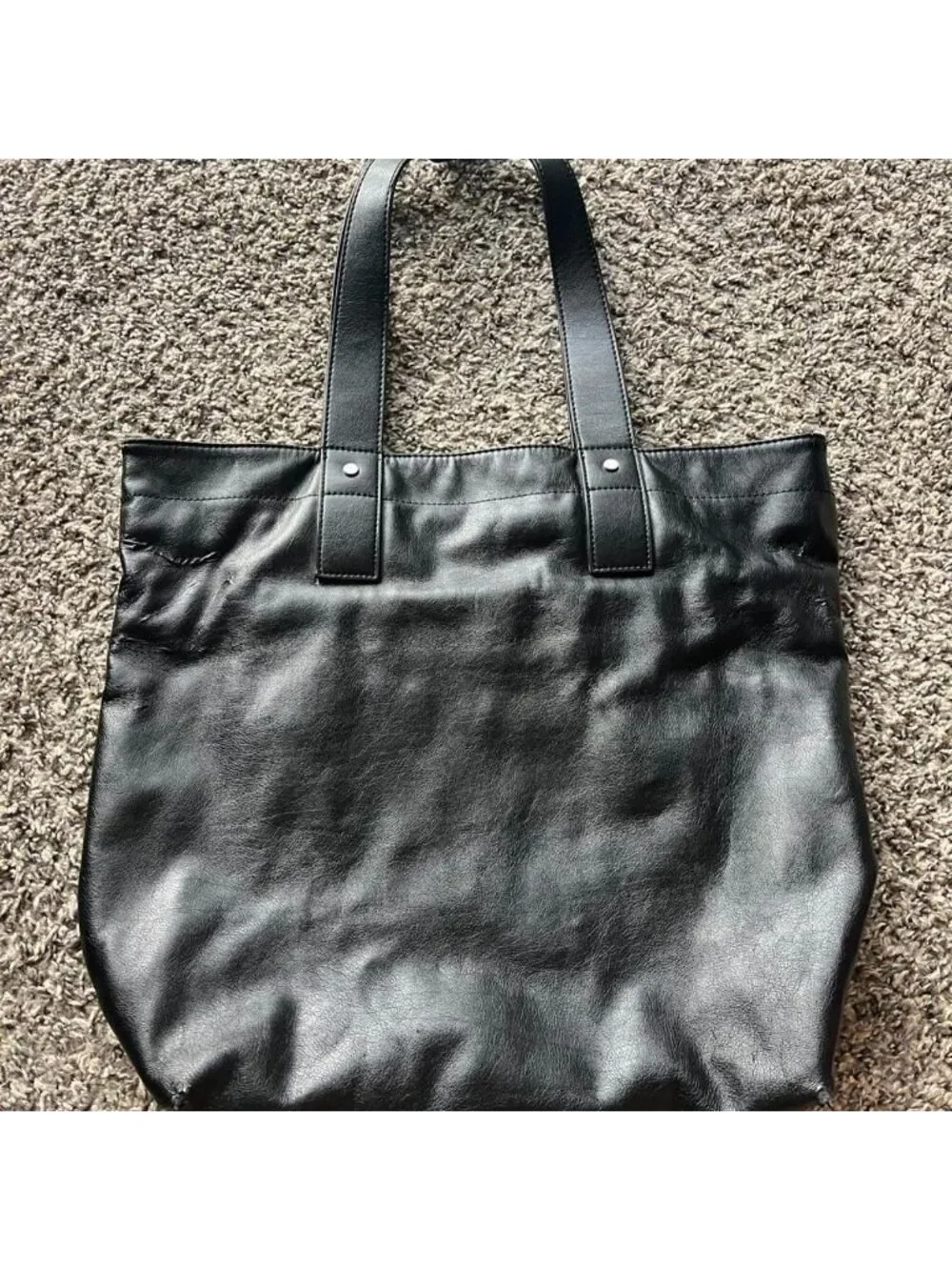 Black Lululemon Tote Bag Monochrome Minimalistic Athleisure Gym Utility Simple
